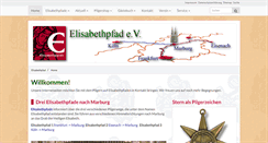 Desktop Screenshot of elisabethpfad.de